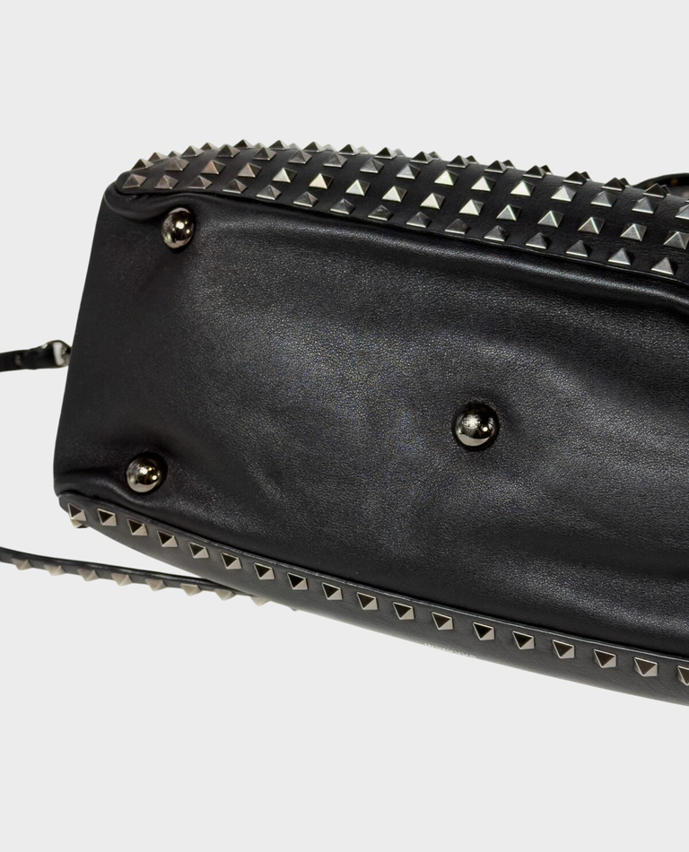 Czarna skórzana torebka - Image #5