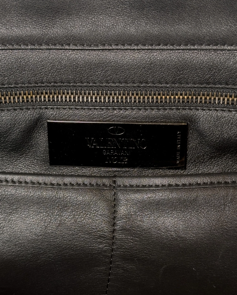 Czarna skórzana torebka - Image #8