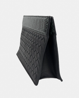 Czarna skórzana kopertówka - Image #2