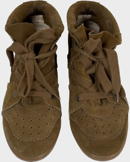 Brązowe zamszowe botki - Image #2