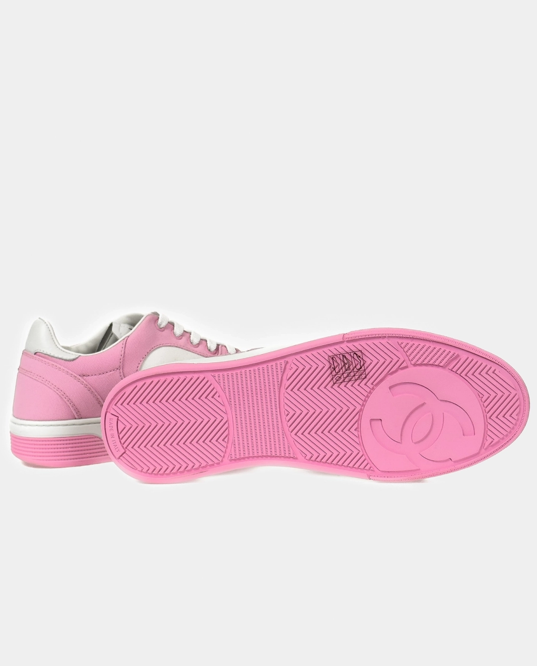 Biało-różowe sneakersy - Image #4