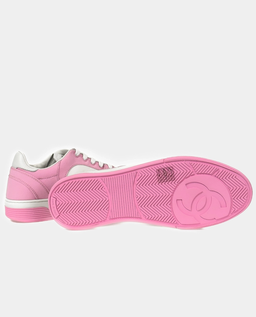 Biało-różowe sneakersy - Image #4