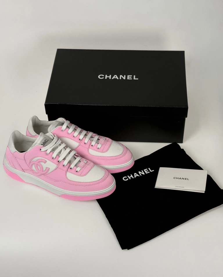 Biało-różowe sneakersy - Image #6