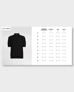 Żakardowa koszulka polo z jedwabiu - Image #5