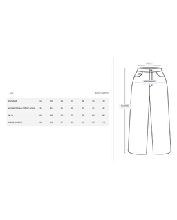 Kremowe spodnie z wysokim stanem - Image #6