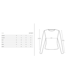 Beżowa prążkowana bluzka - Image #5