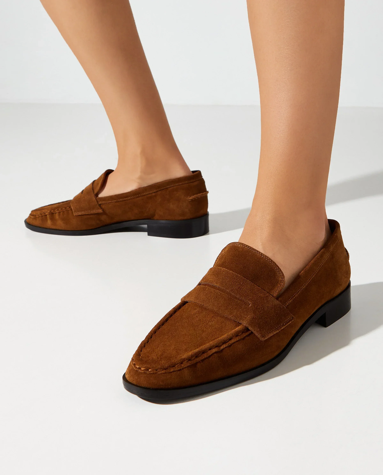Zamszowe loafersy Airola