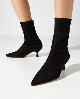 Czarne zamszowe botki Cerone 55 - Image #0