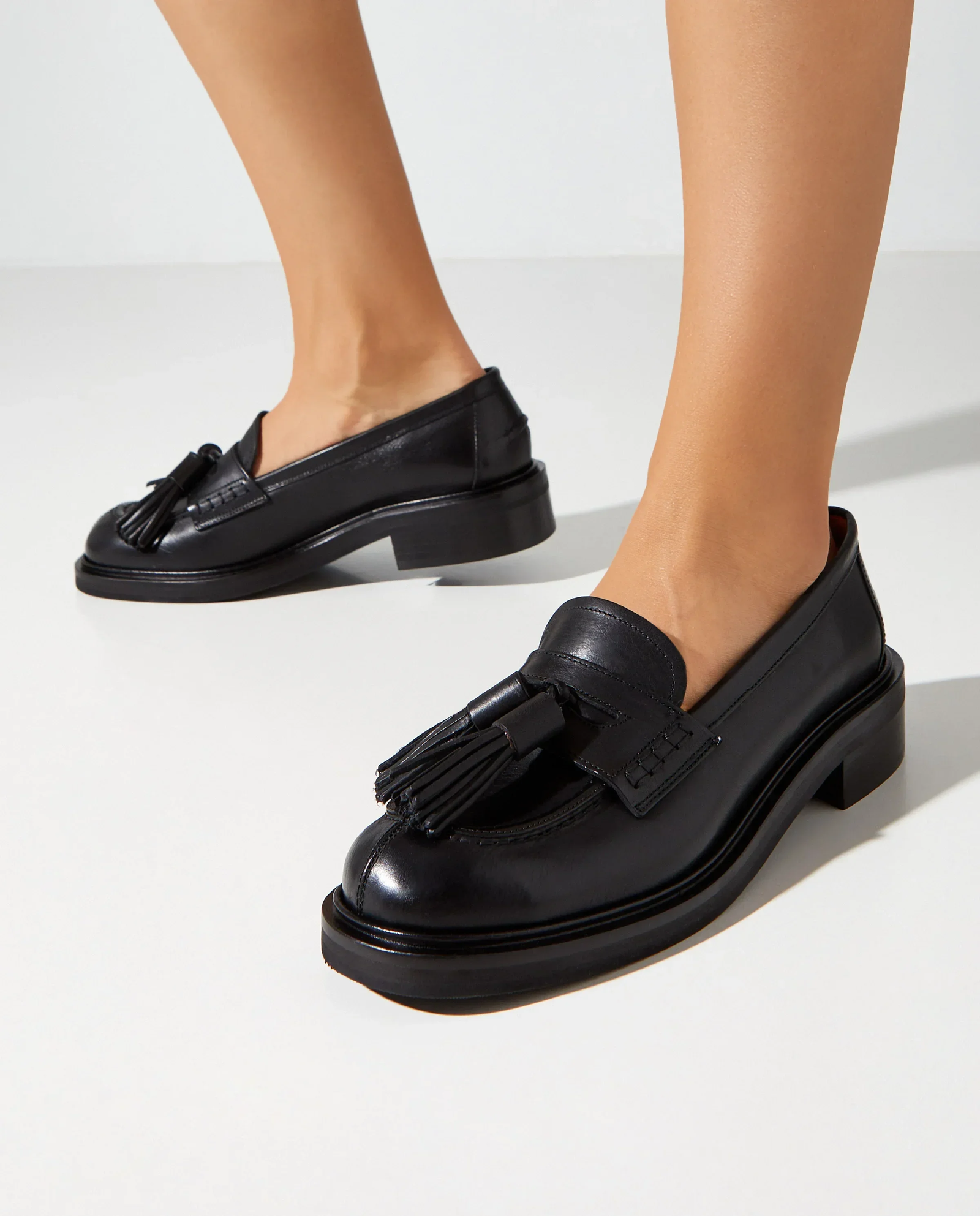 Czarne loafersy Albaredo - Image #0