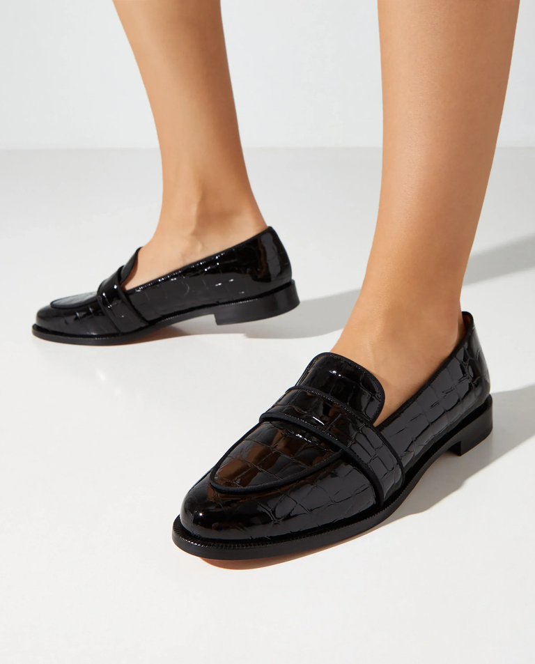 Czarne mokasyny Martin