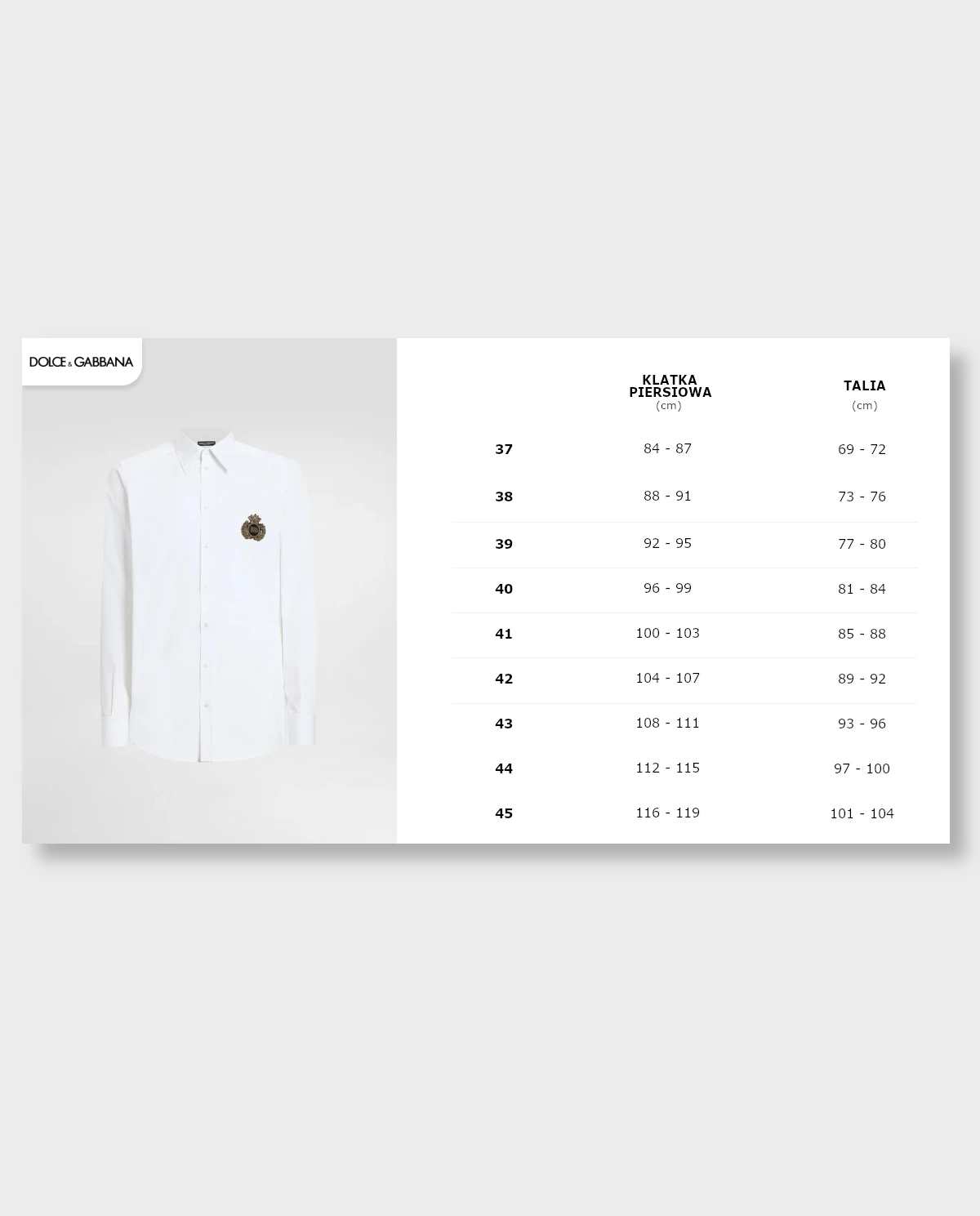 Biała bawełniana koszula z herbem - Image #4