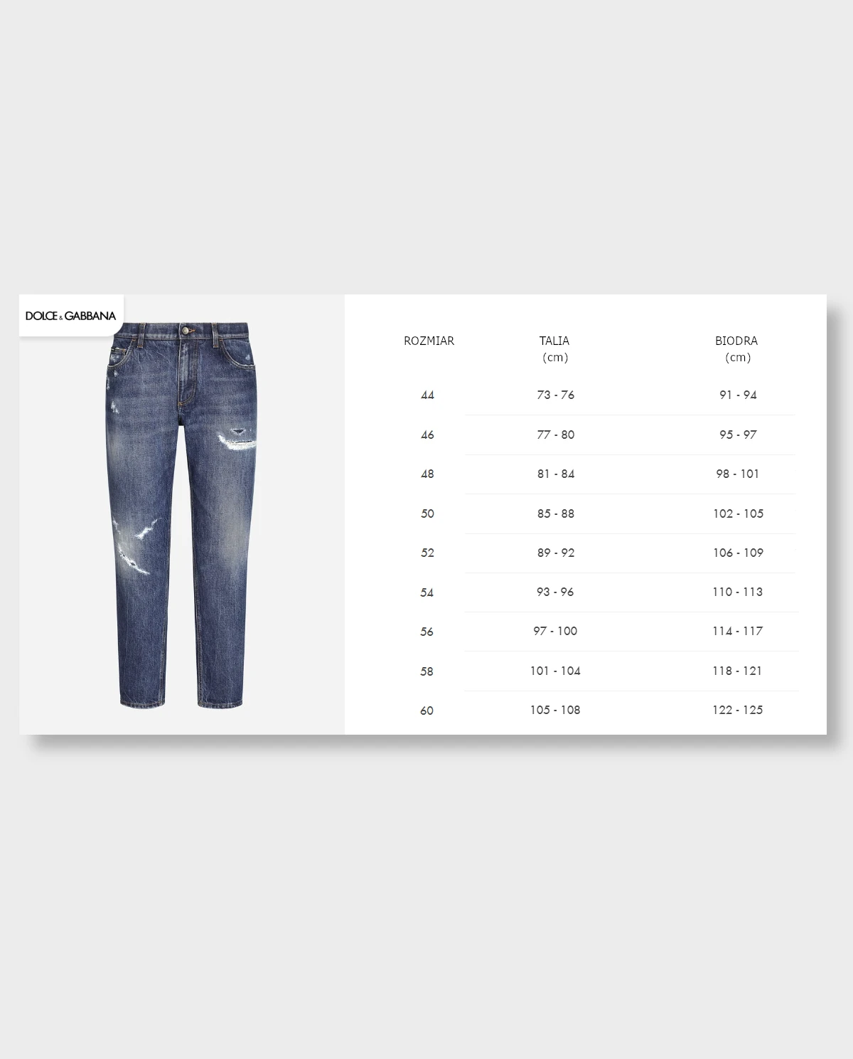 Niebieskie jeansy z przetarciami Regular Fit - Image #4