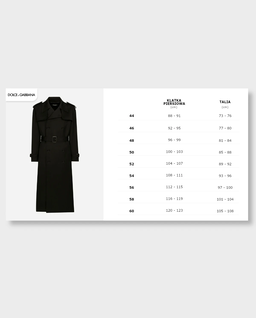 Dwurzędowy wełniany trencz - Image #5