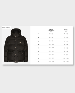 Czarna pikowana kurtka z logo - Image #4