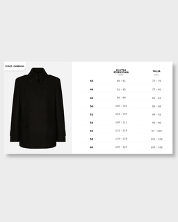 Czarny dwurzędowy płaszcz - Image #5