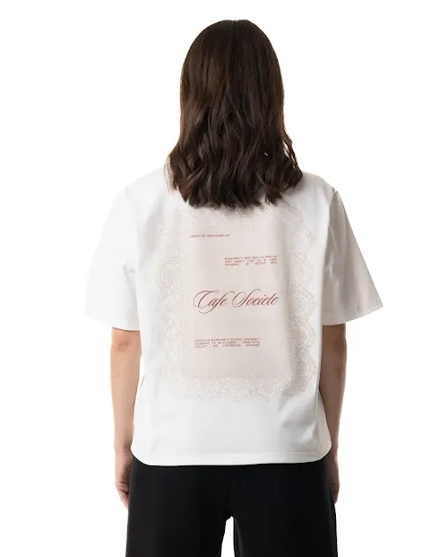 Biały t-shirt Reservation - Image #1