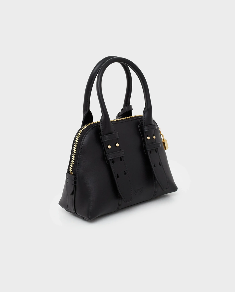 Czarna skórzana torebka bowling Mini Escape Bag - Image #1