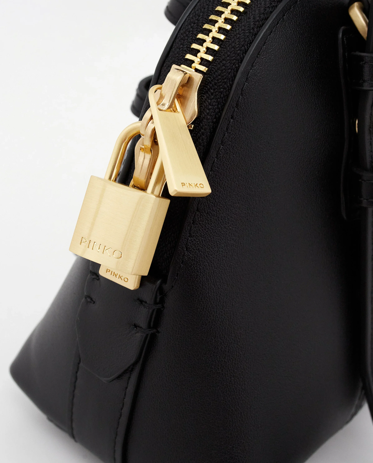 Czarna skórzana torebka bowling Mini Escape Bag - Image #2