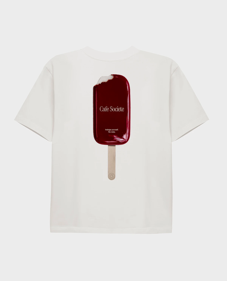 Biały t-shirt Ice Cream