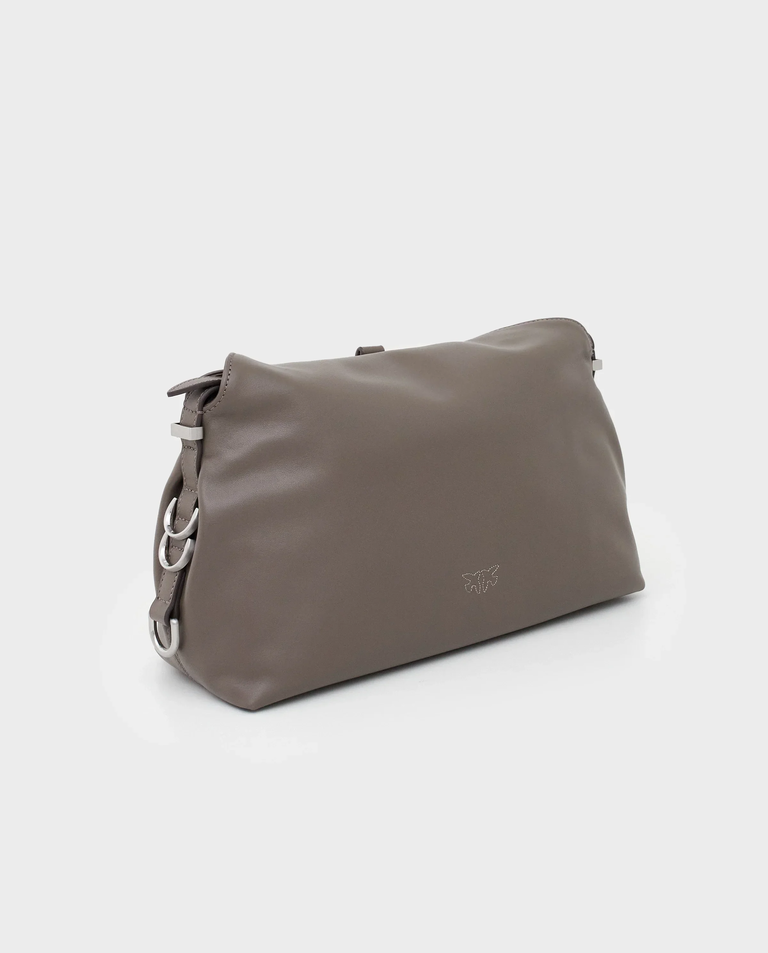Szara skórzana torebka Saddle Bag Baguette - Image #2
