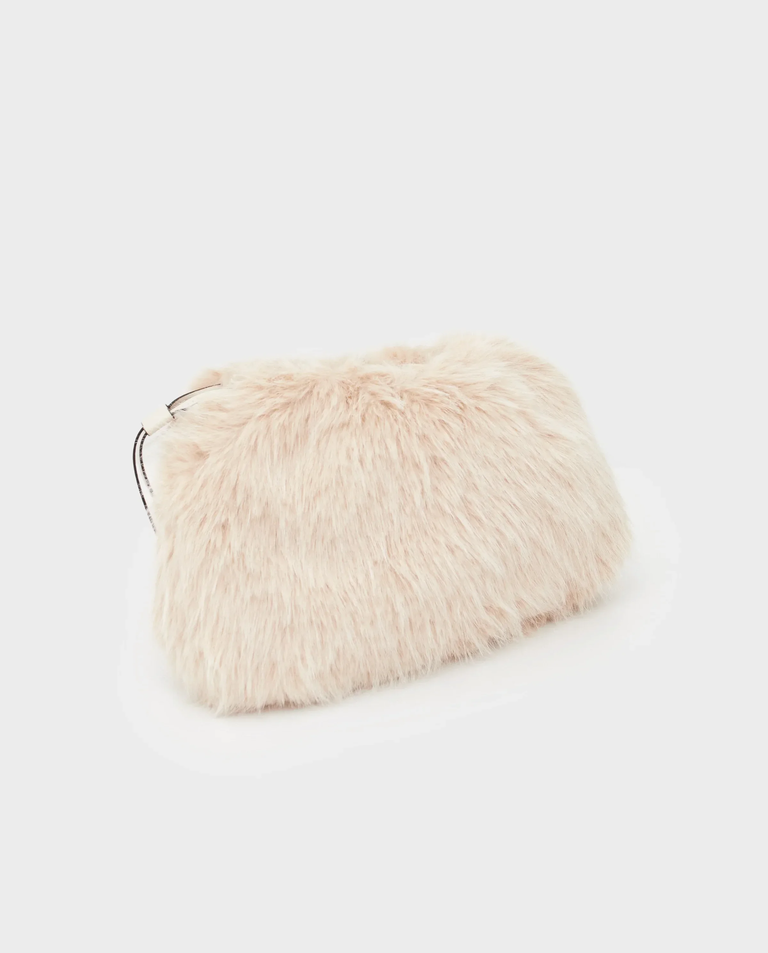 Futrzana torebka Maxi Clutch Aspen - Image #1