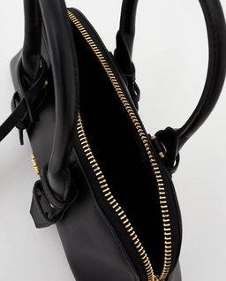 Czarna skórzana torebka bowling Escape Bag - Image #3