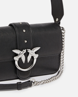 Czarna skórzana torebka Mini Love Bag Slouchy - Image #2