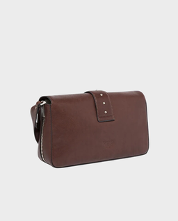 Bordowo-brązowa torebka Classic Love Bag Slouchy - Image #1