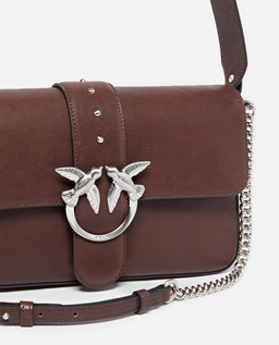Bordowo-brązowa torebka Classic Love Bag Slouchy - Image #2