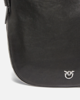 Czarna torebka Hobo Zip Around Classic Vitello New Biker - Image #2