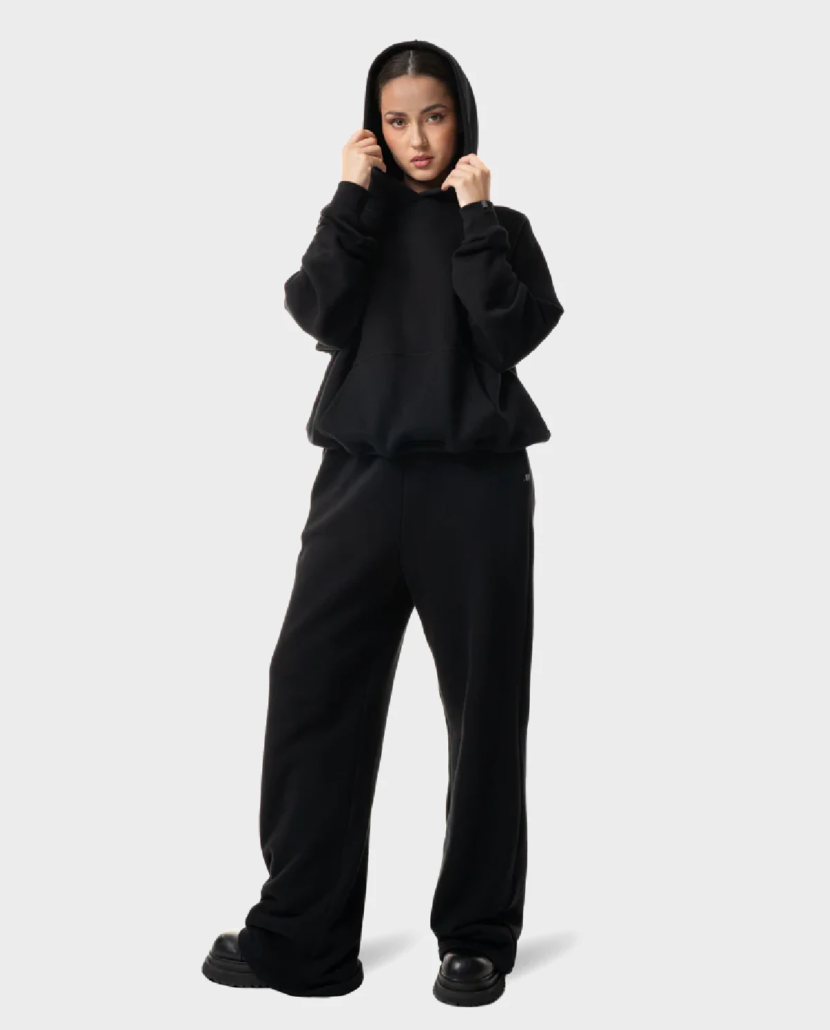 Czarna bluza z kapturem Jet - Image #4