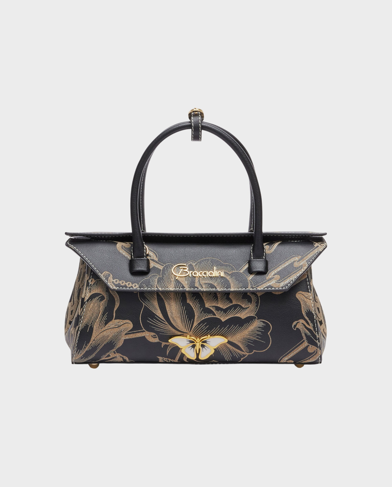 Czarna skórzana torebka Deva