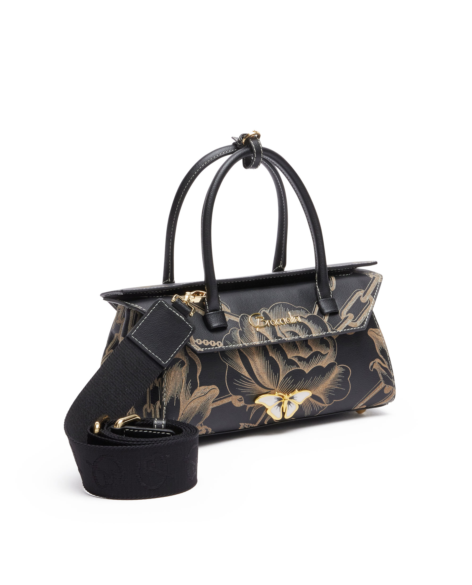 Czarna skórzana torebka Deva - Image #1