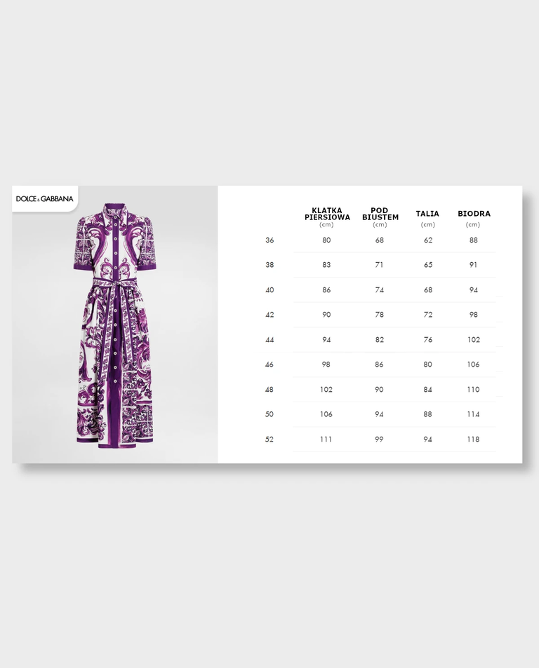 Koszulowa sukienka midi we wzór Maiolica - Image #4