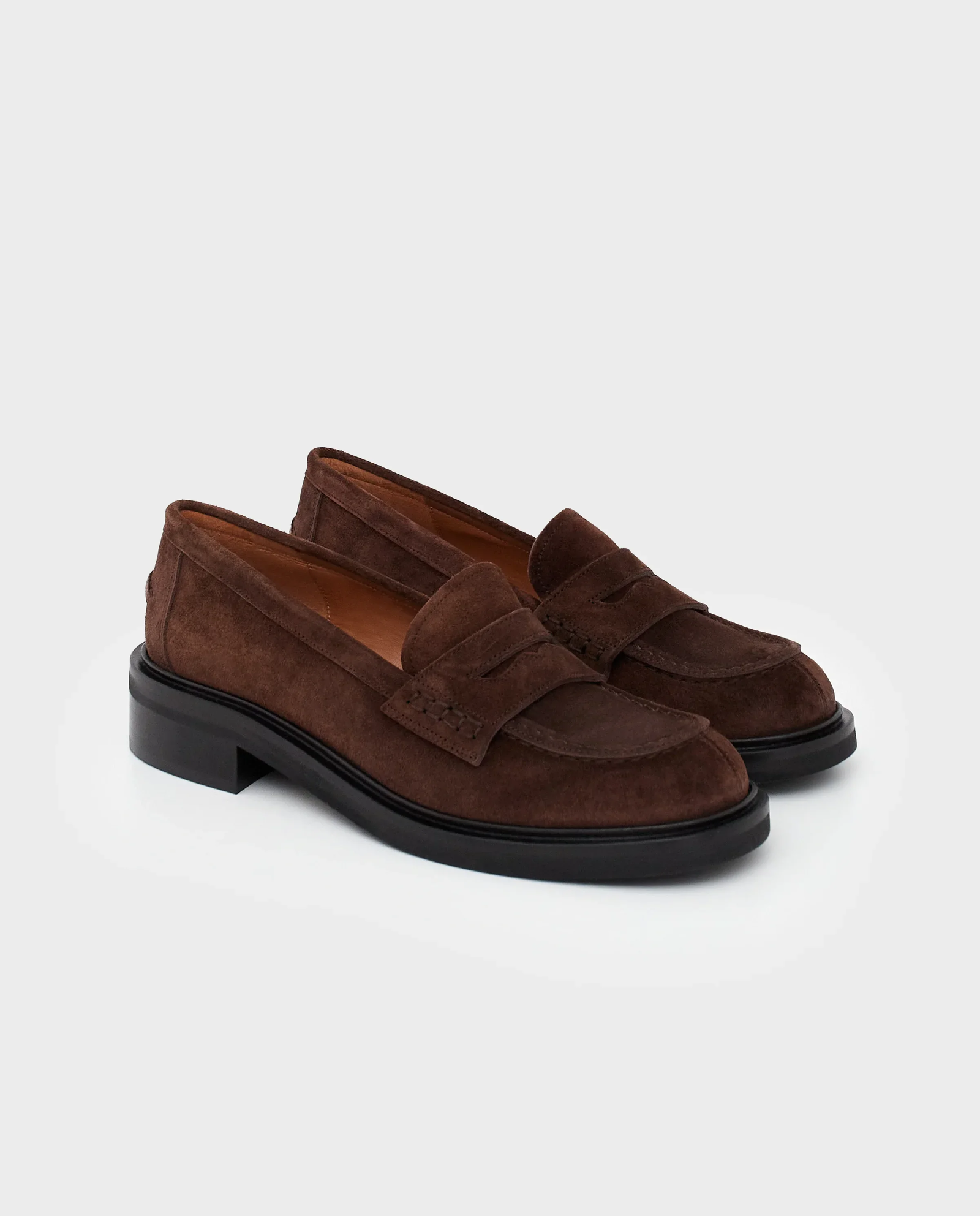 Brązowe loafersy Albaredo - Image #2