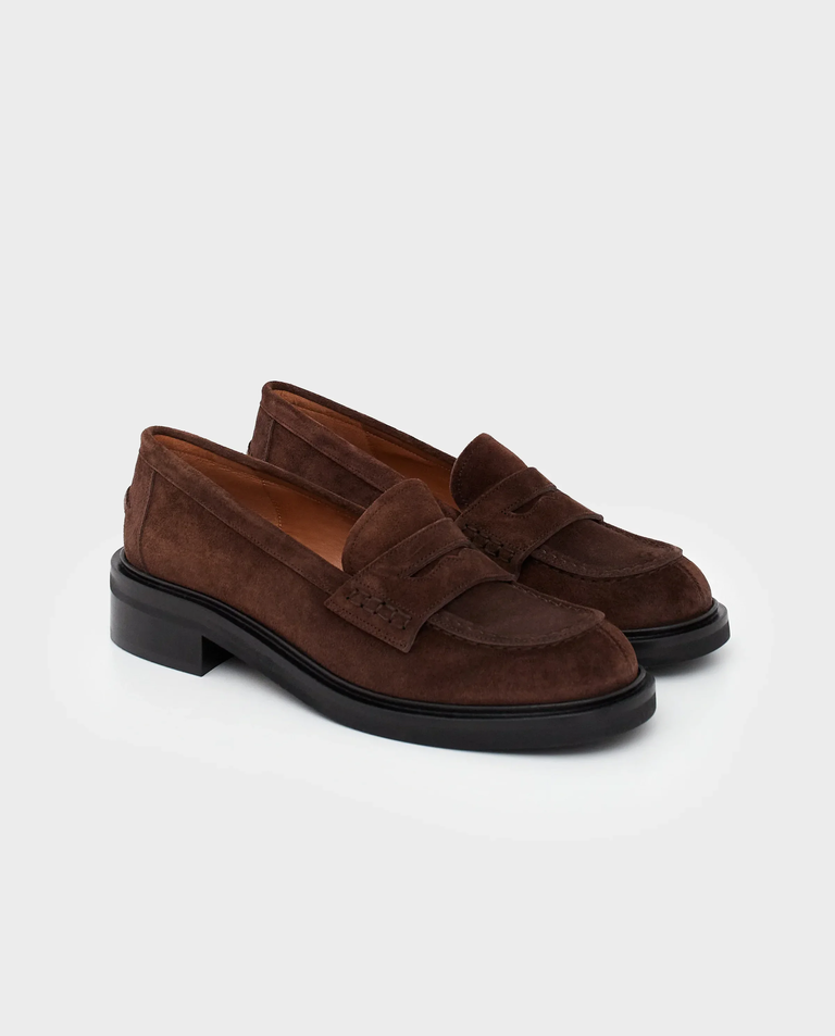 Brązowe loafersy Albaredo - Image #2
