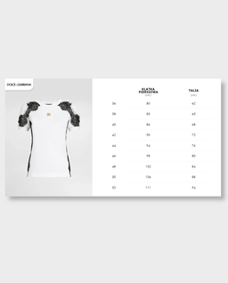 Biały t-shirt z koronką - Image #5