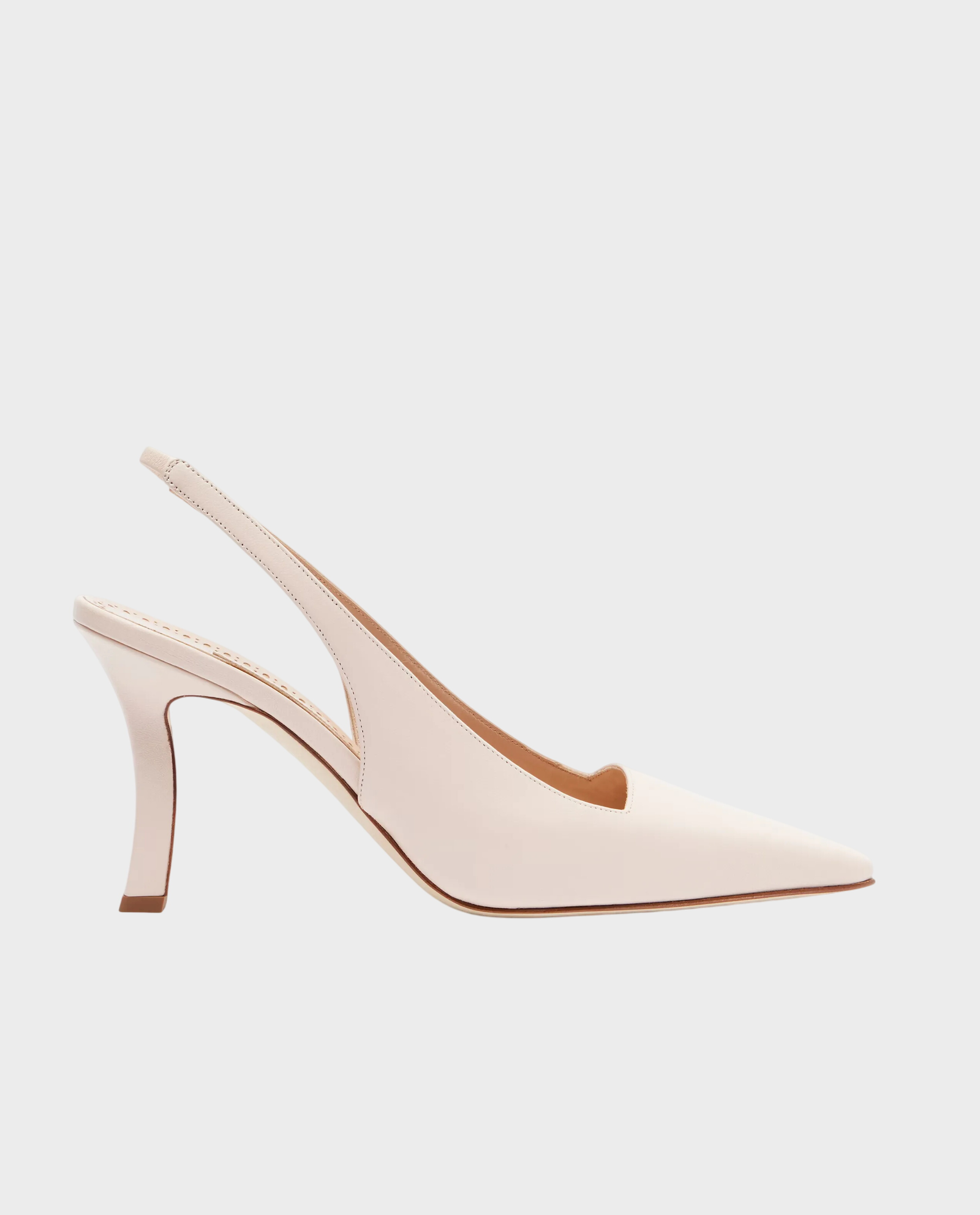 Kremowe czółenka Moirasli 90 - Image #0