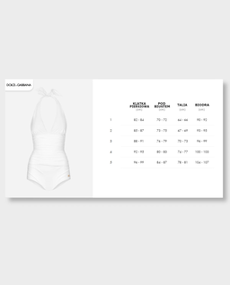 Biały jednoczęściowy kostium kąpielowy - Image #5