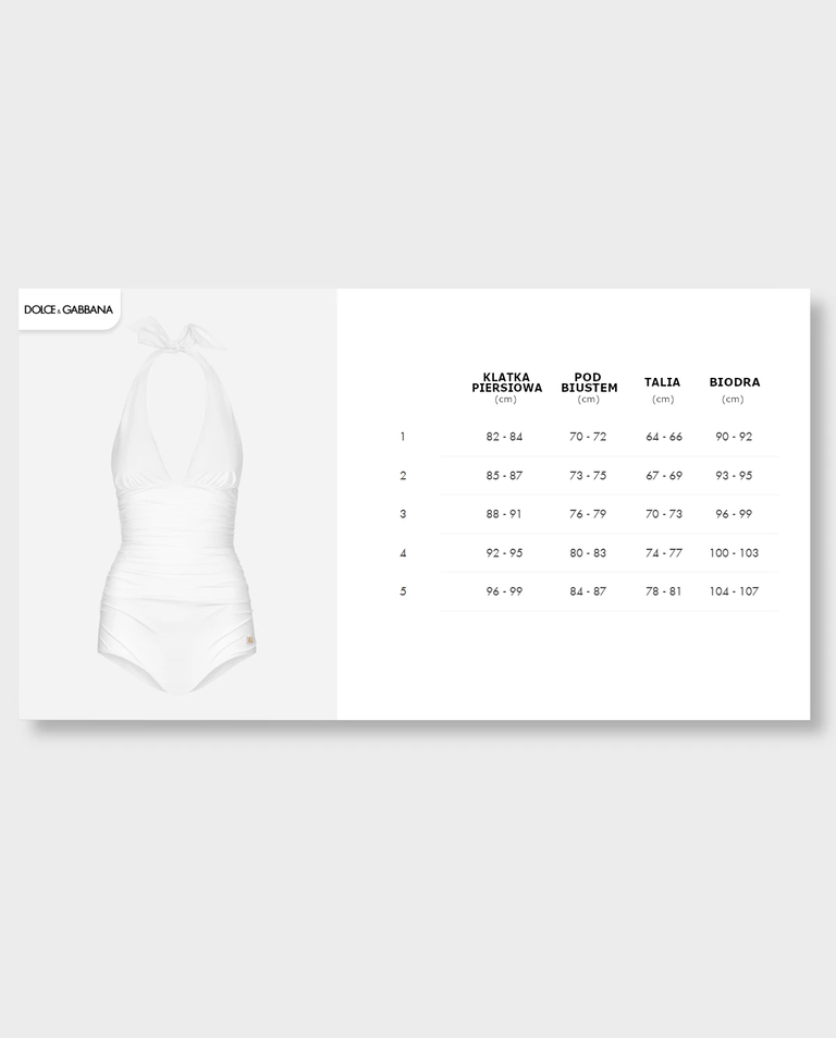 Biały jednoczęściowy kostium kąpielowy - Image #5