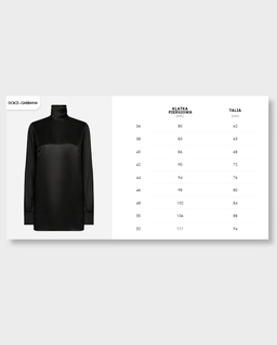 Czarna jedwabna bluzka - Image #5