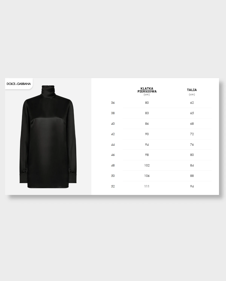 Czarna jedwabna bluzka - Image #5