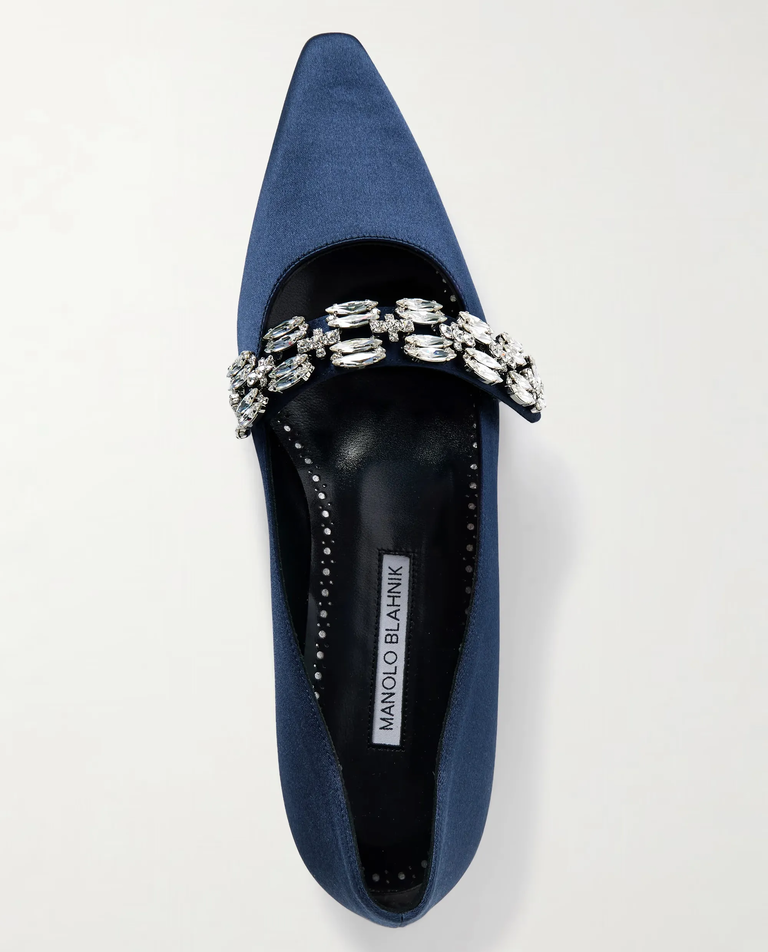 Granatowe czółenka Tamolflat - Image #3