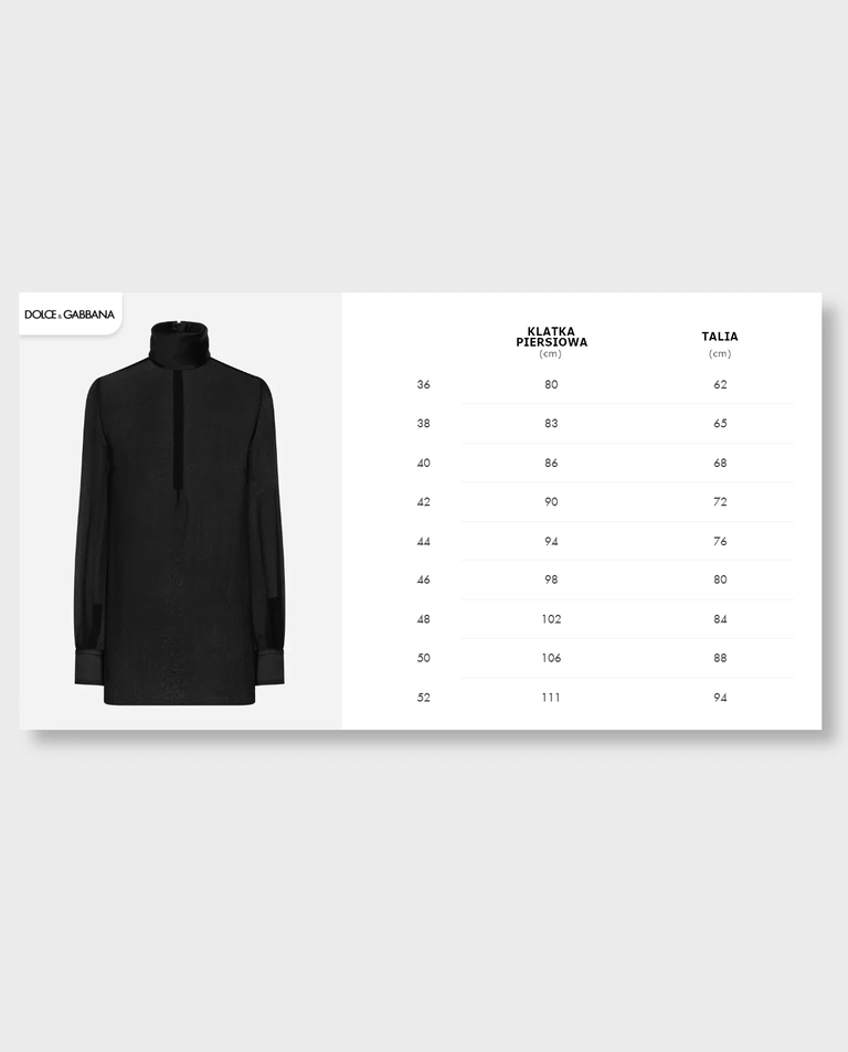 Czarna koszula z jedwabiu - Image #5