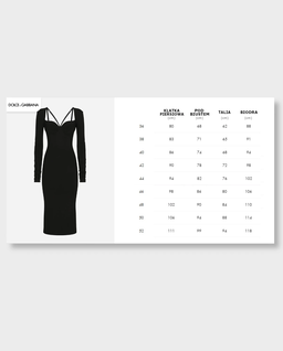 Czarna dzianinowa sukienka midi - Image #5