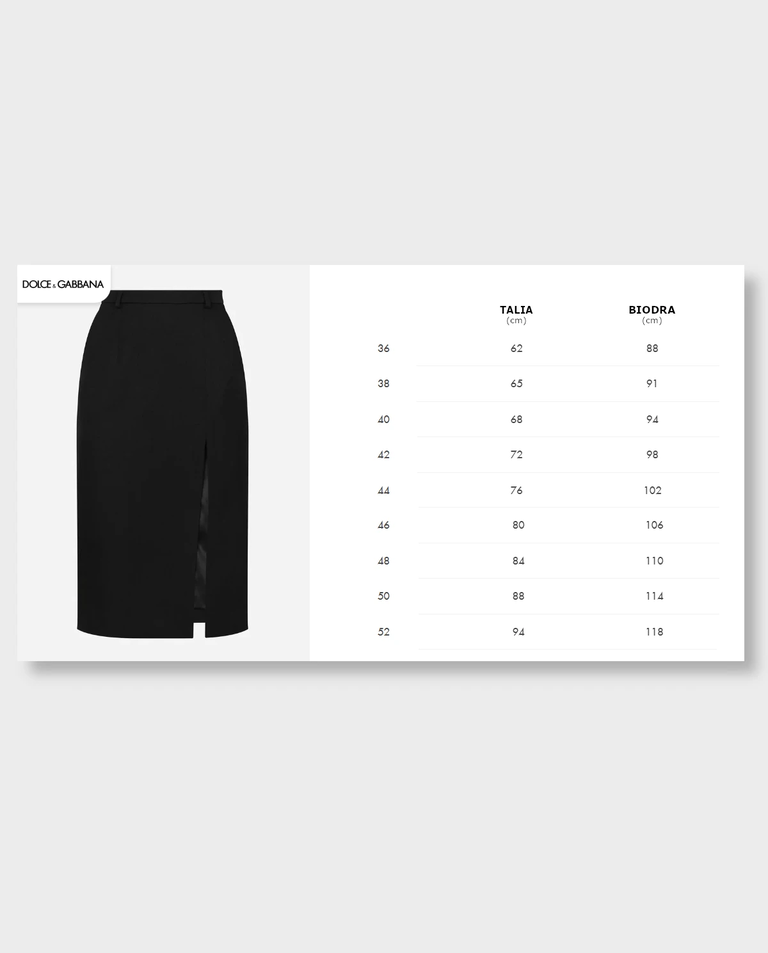 Czarna spódnica midi z wełny - Image #4