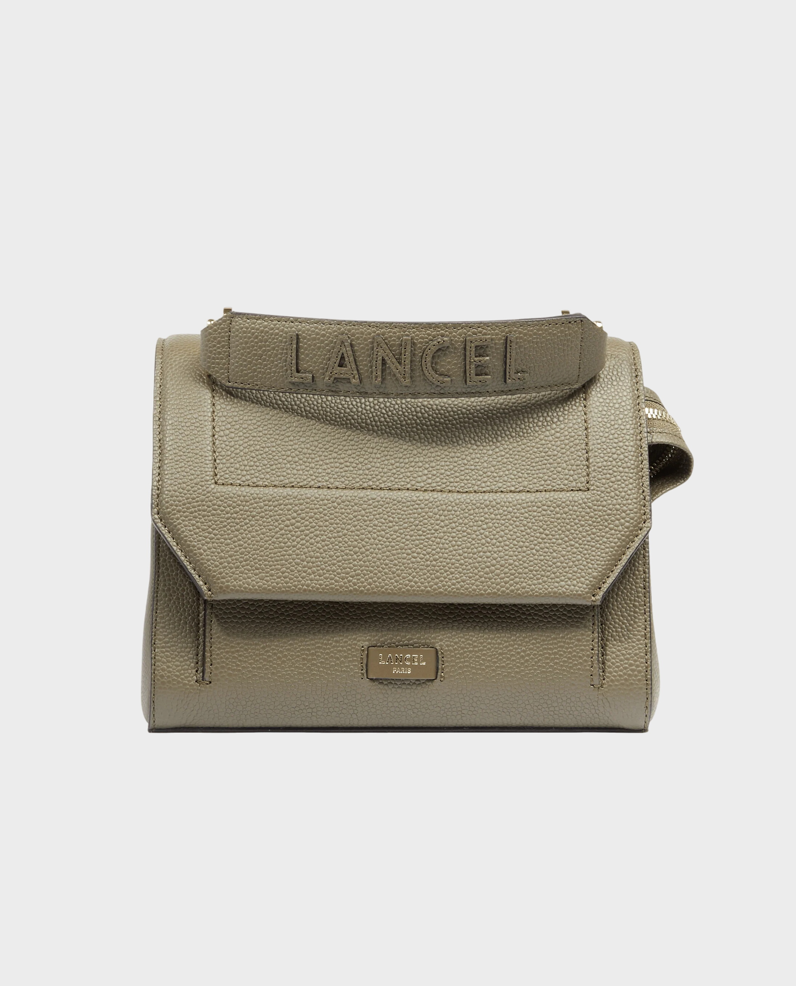 Skórzana torebka w kolorze khaki Ninon - Image #0