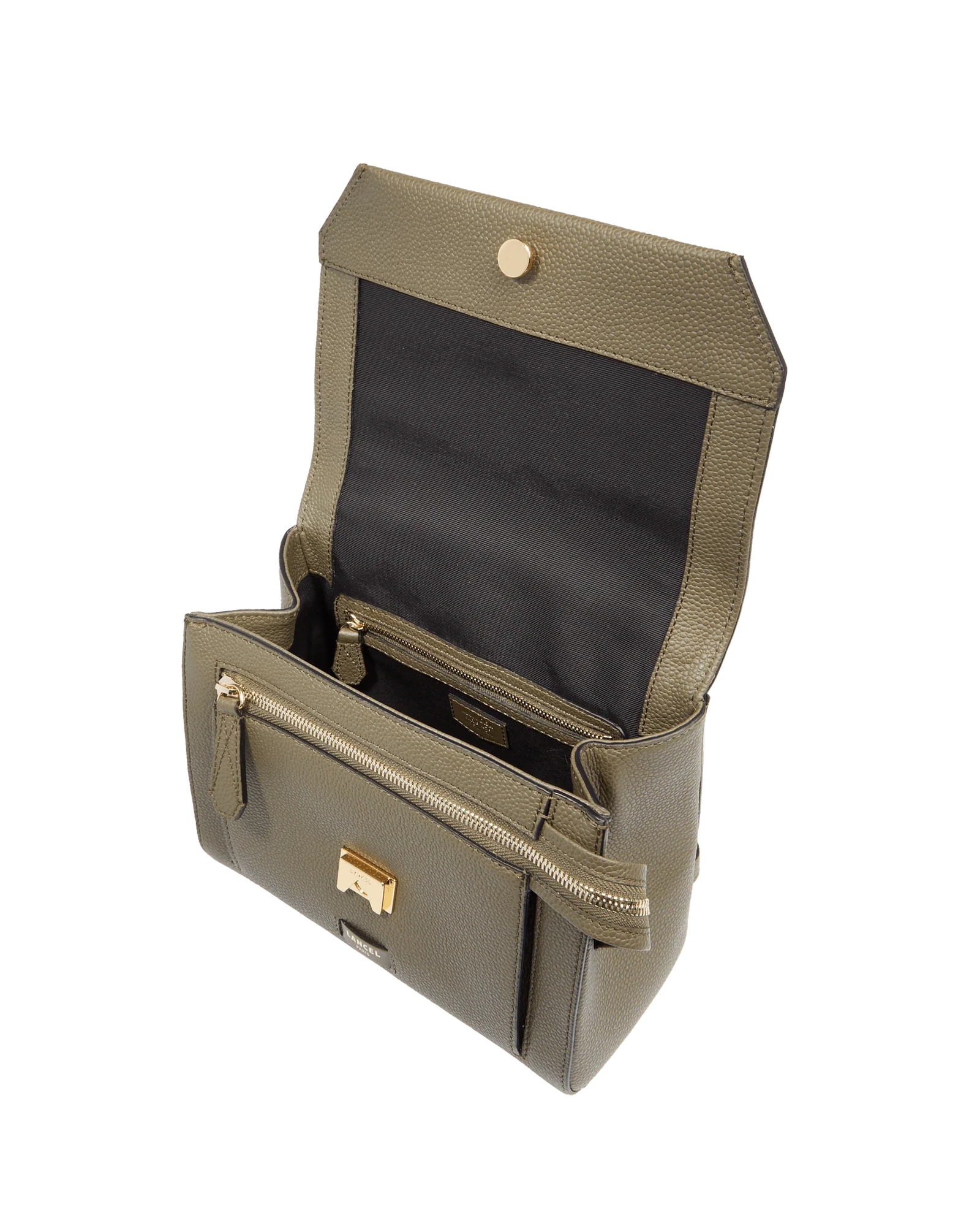 Skórzana torebka w kolorze khaki Ninon - Image #2