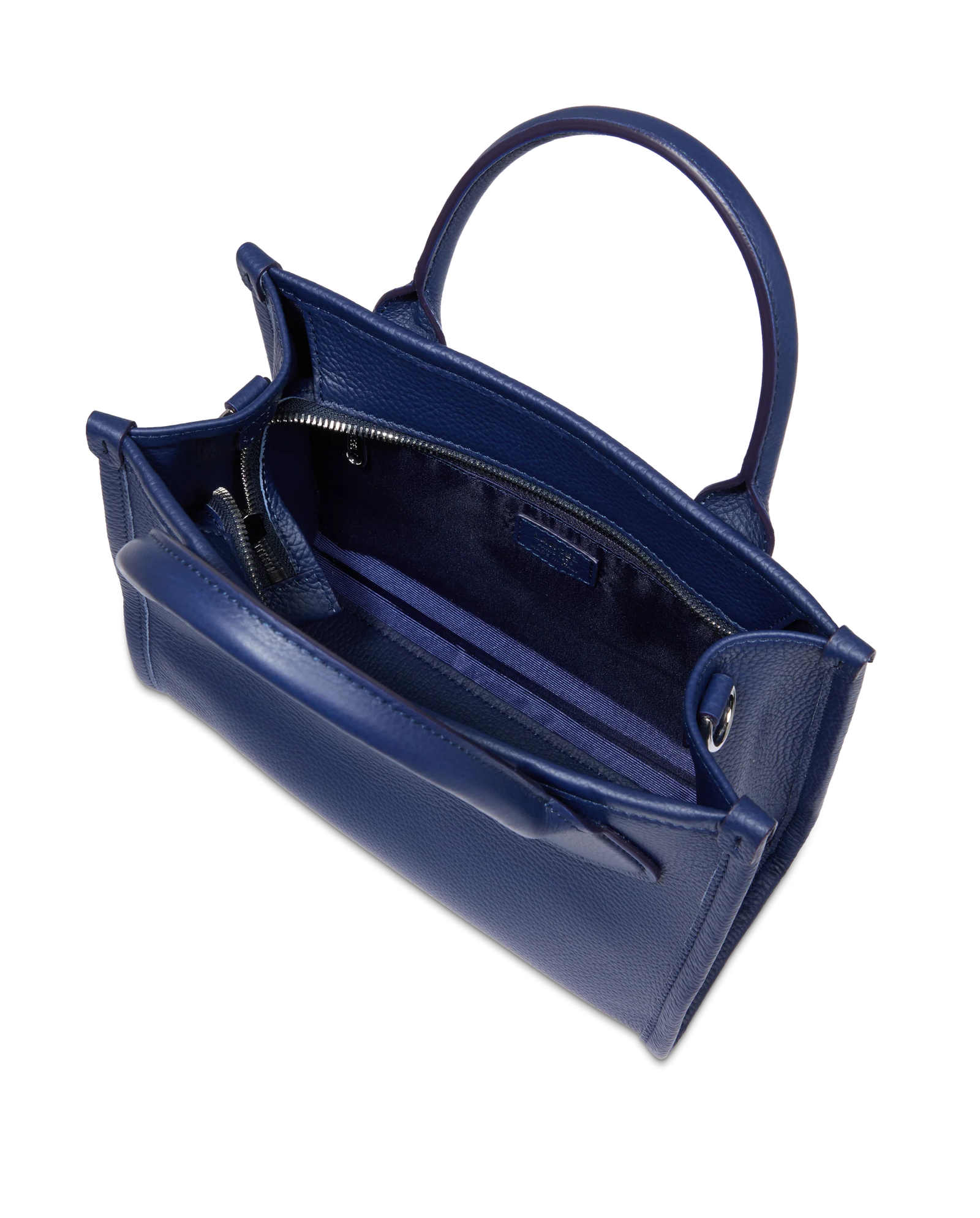 Skórzana granatowa torebka Jour - Image #2