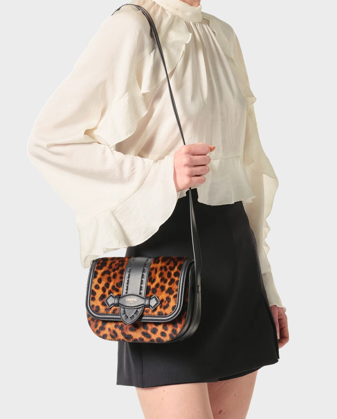 Torebka z wzorem w panterkę Sienna - Image #5